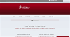 Desktop Screenshot of impedans.com