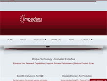 Tablet Screenshot of impedans.com